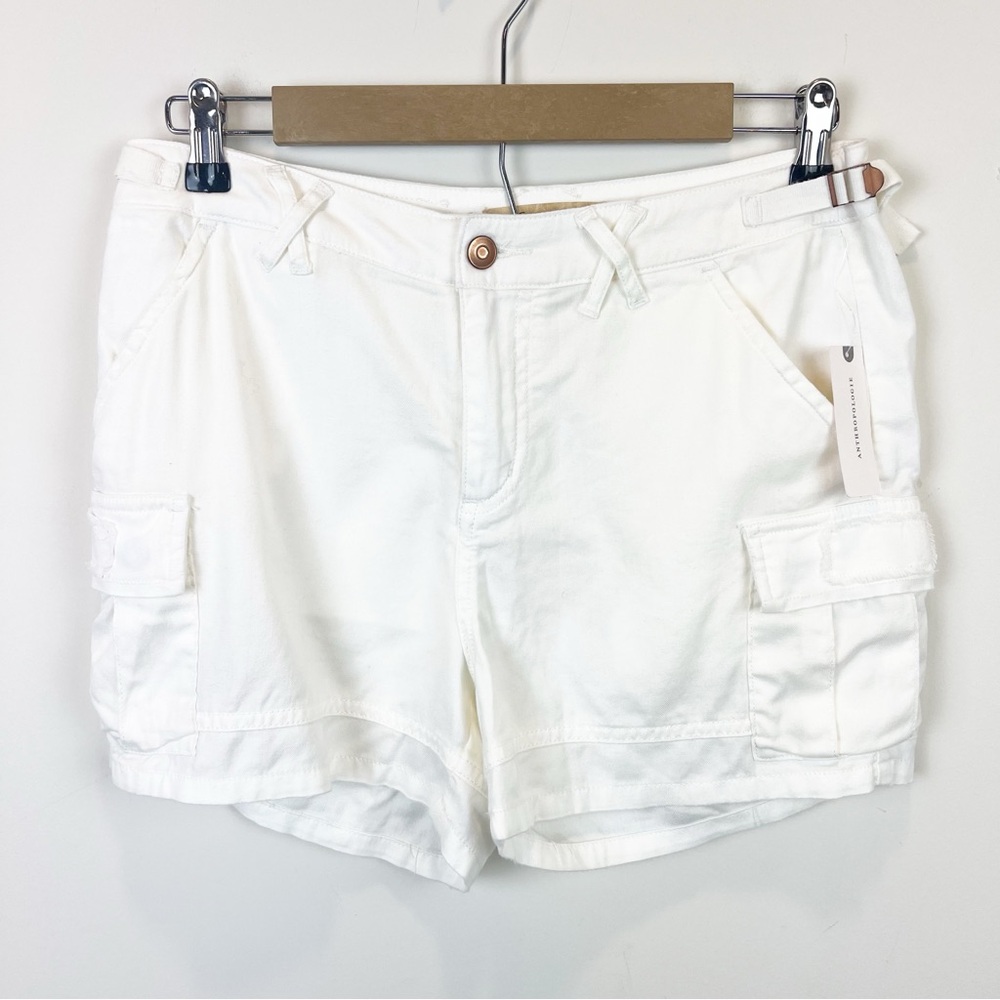 Stitch's Cargo Shorts White Size S NWT Tencel Lightweight Summer Vacation